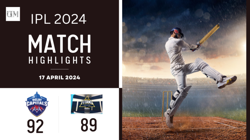 Live Blog: Gujarat Titans vs Delhi Capitals - A Capital win as Titans bowled out for 89.